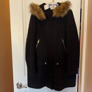 J.Crew Black Chateau Parka - 10T
